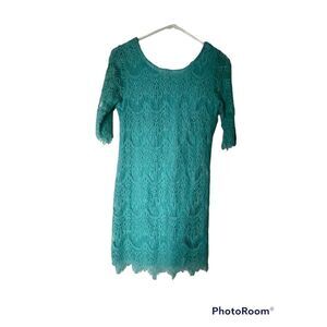 Ezra Teal Lace summer dress size M